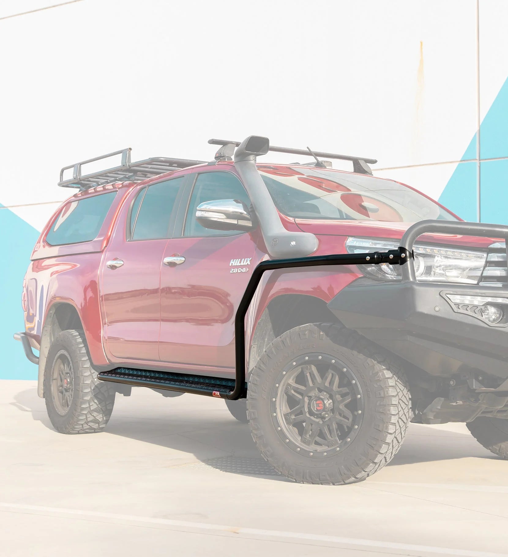 Landcruiser 200 Series 08-15 030-09sr All Black Side Step And Rail+fit Kit