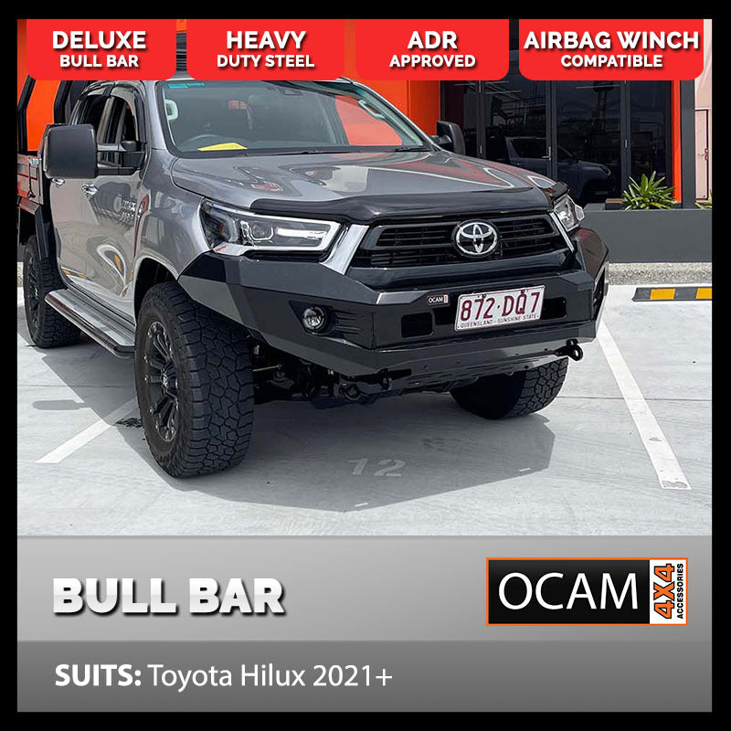 OCAM H-Bar- Replacement Winch Bar For Toyota Hilux 08/2020-Current- Hoopless Bull Bar