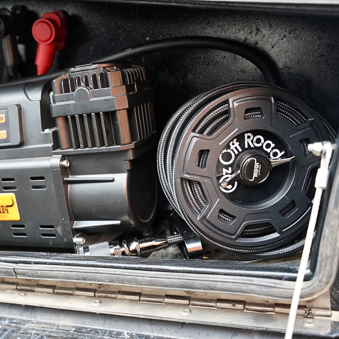 DUCK4X4 All-Terrain Air Pump Hose Reel with Manual Retract