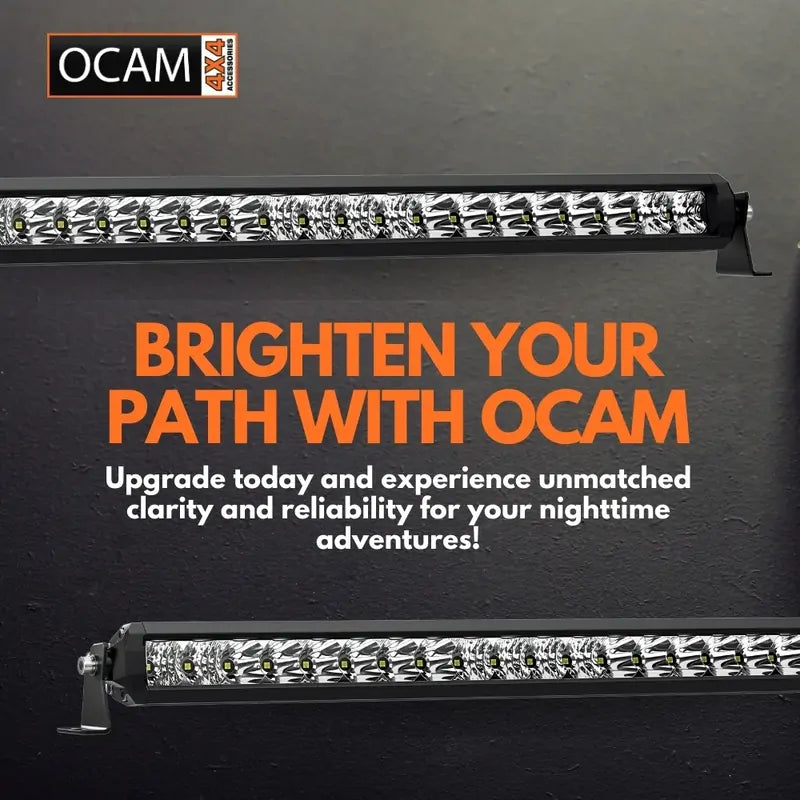 OCAM 6-- Slimline Single Row Light Bar 30W OSRAM LED 9-36V