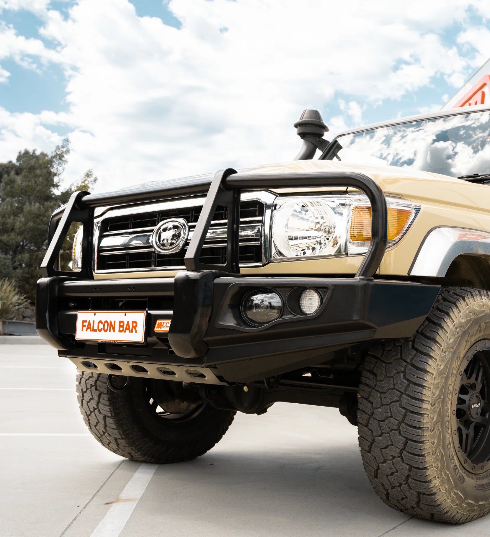 Landcruiser 79s Single Cab My17 On 707-02 Falcon A-frame+fog+up+brk