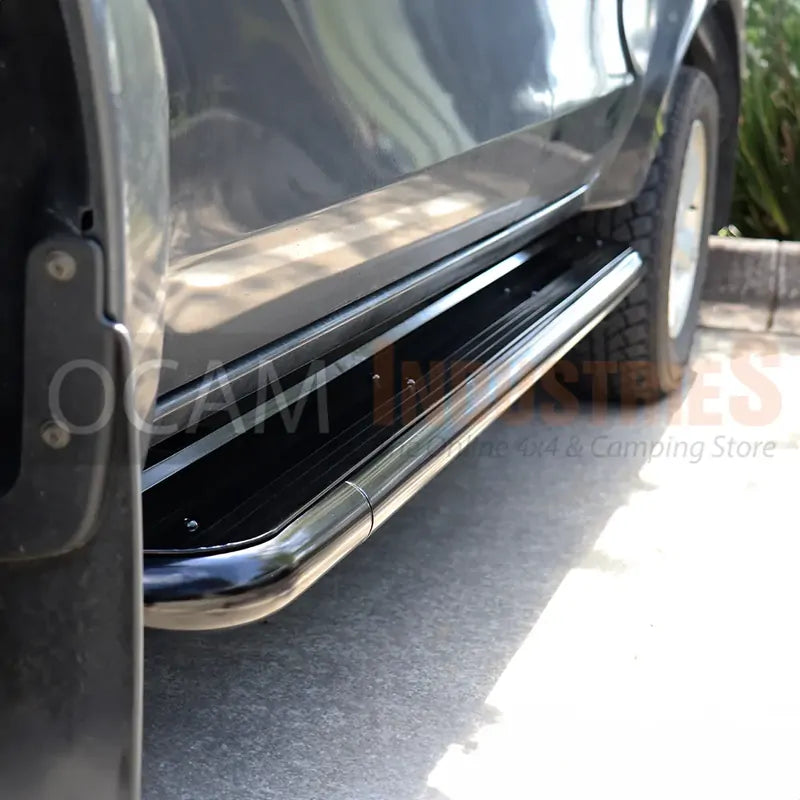OCAM Heavy Duty Steel Side Steps for Mitsubishi Triton MQ MR 05/2015-2022