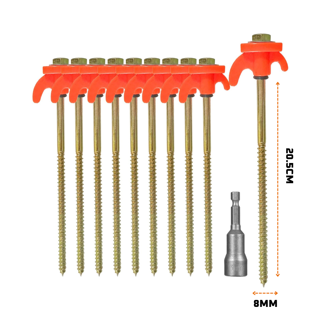 DUCK4X4 Hard Ground Hex Pegs