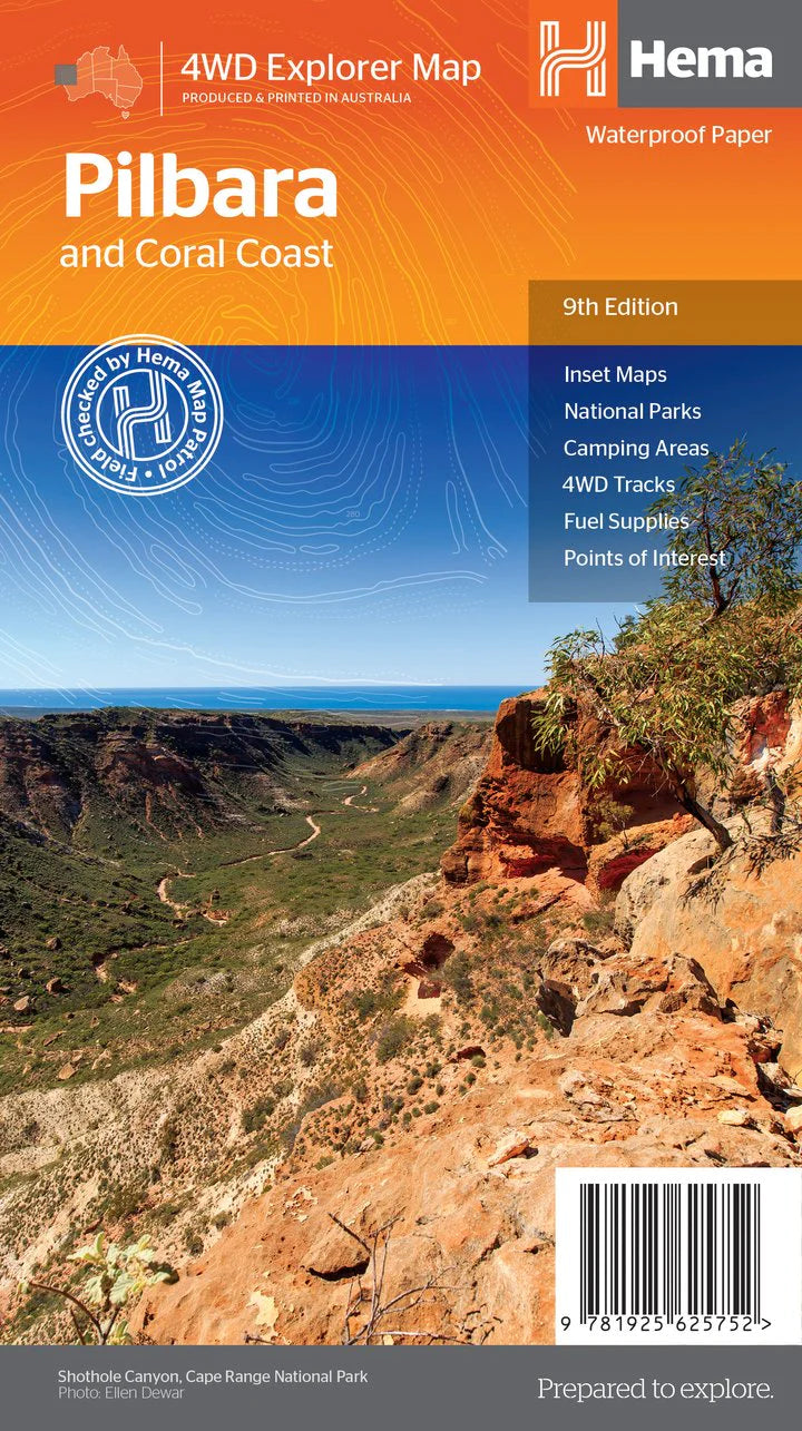 Pilbara And Coral Coast Map