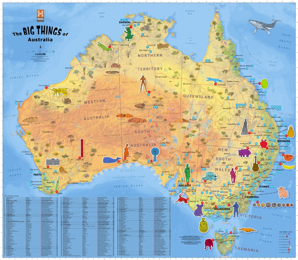 Australias Big Things Map