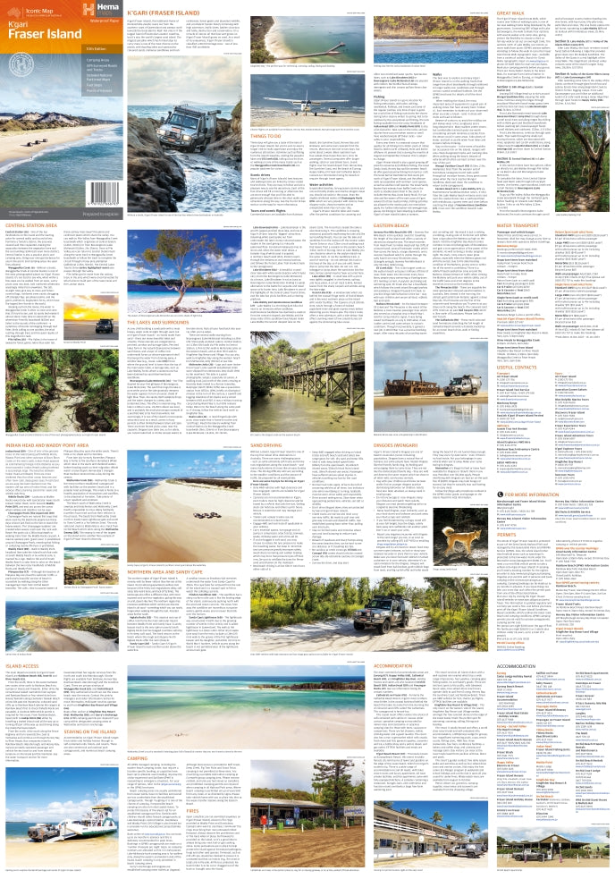 K'gari Fraser Island Map