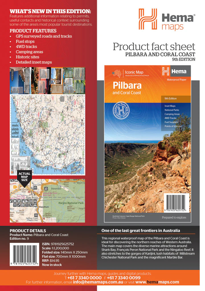 Pilbara And Coral Coast Map