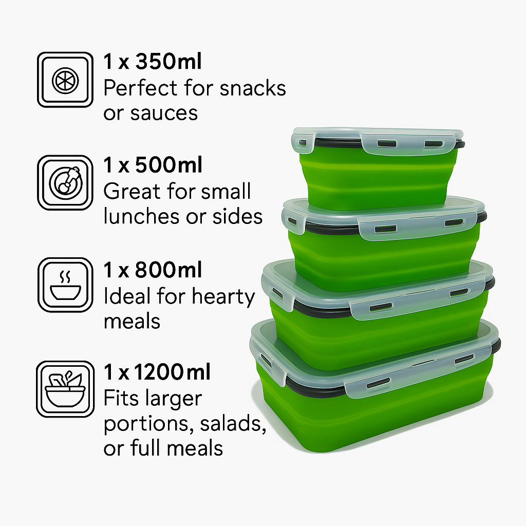 DUCK4X4 Rectangle Collapsible Containers (4 Pack)