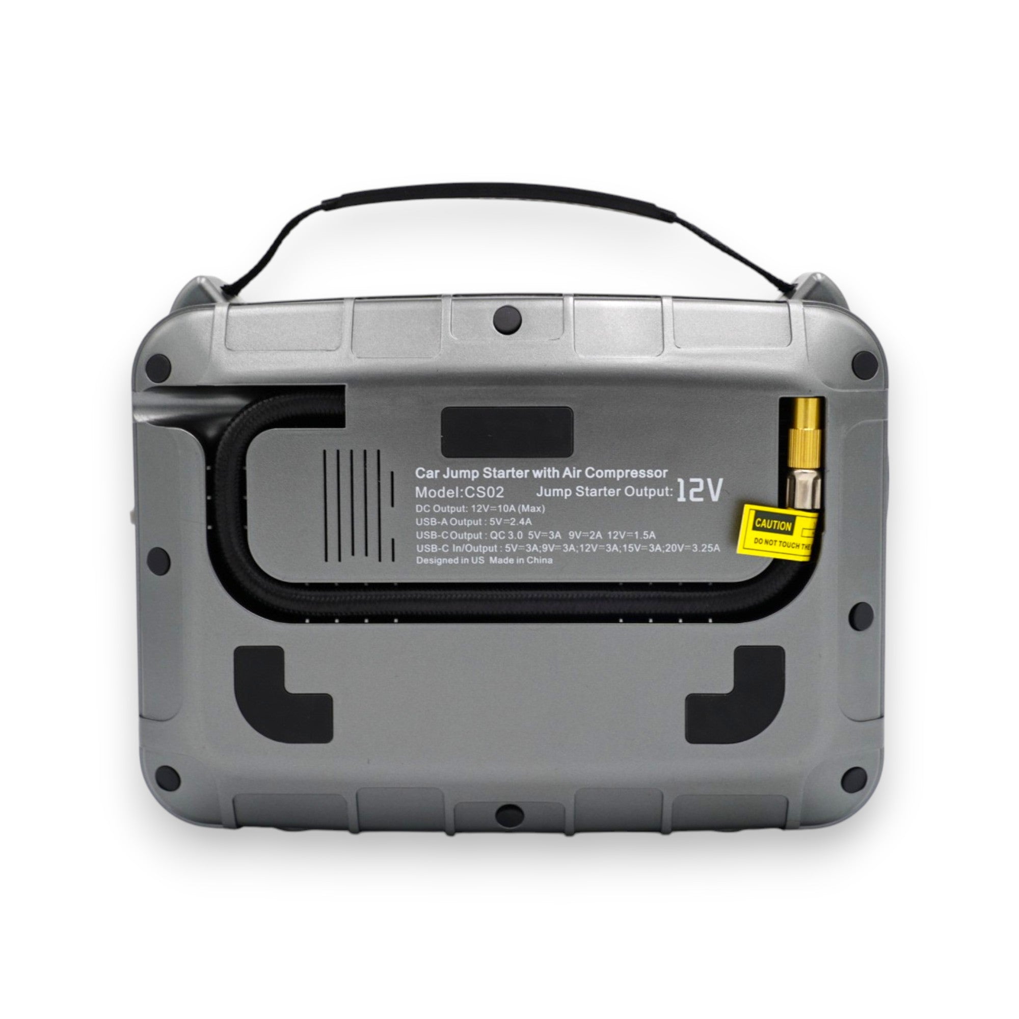 DUCK4X4 Jump starter with Air Compressor / Power Bank / Torch - 32000MAH