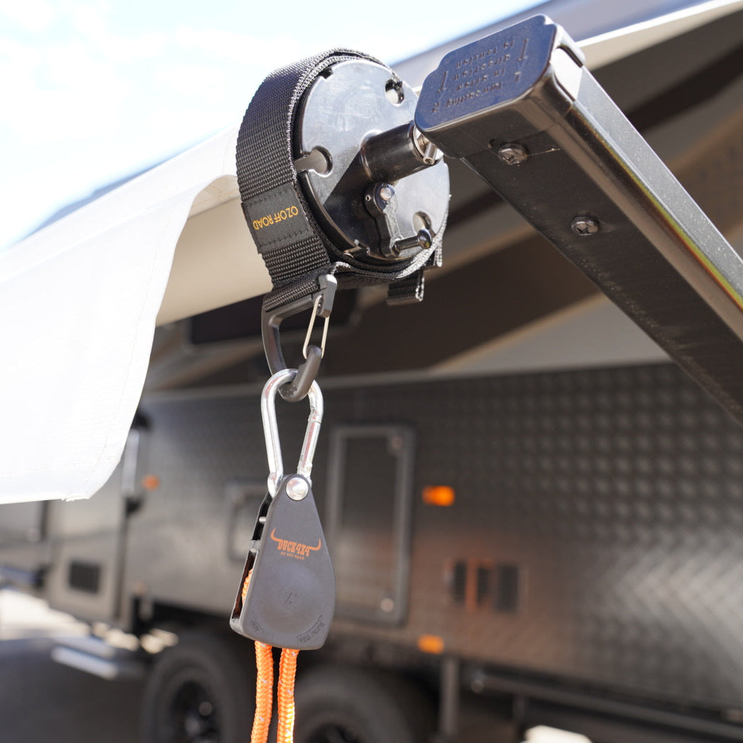 DUCK4X4 Awning Tie Down & Ratchet Set