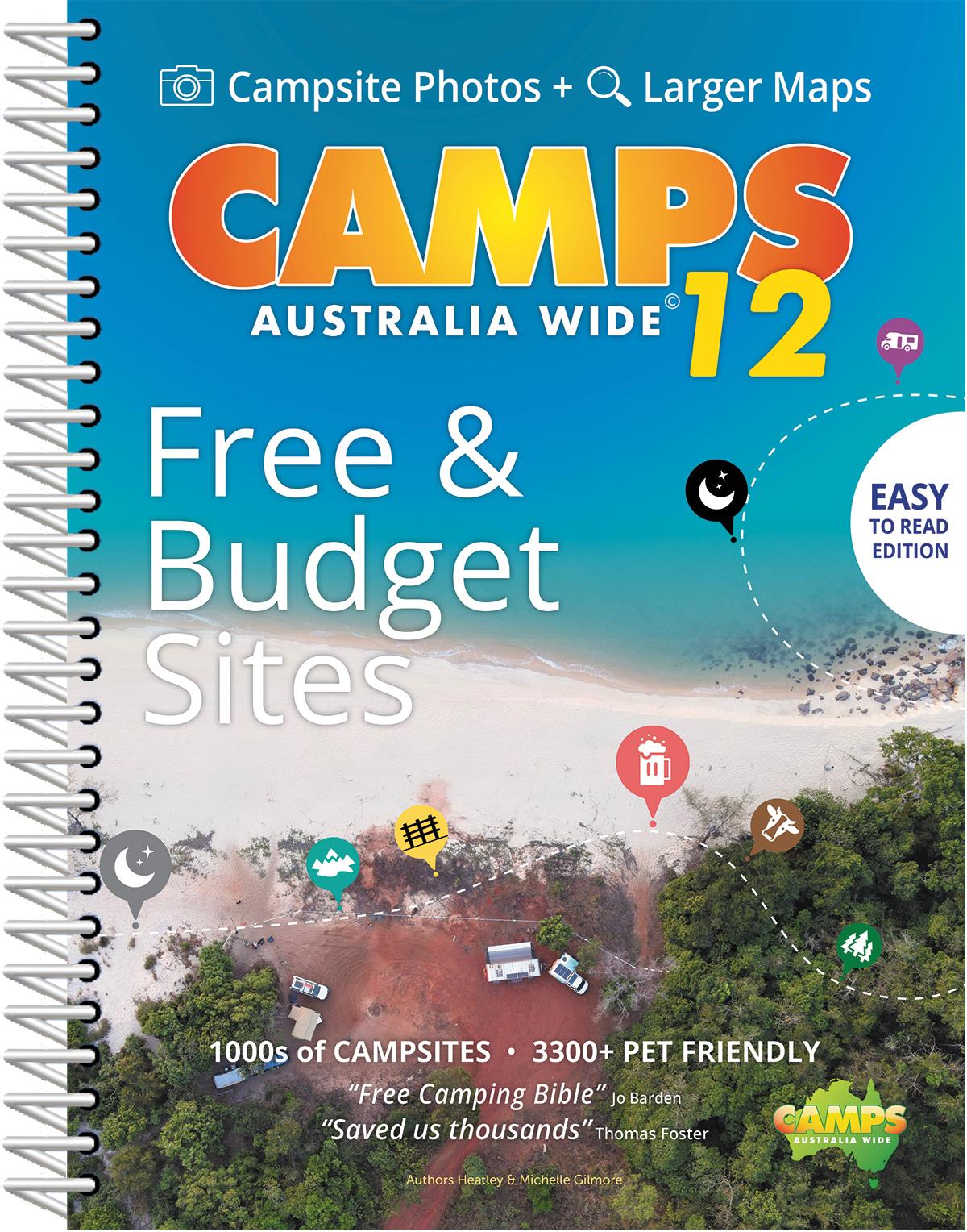 Camps 12 Spiral Easy To Read B4 With Camp Snaps New- November 2022