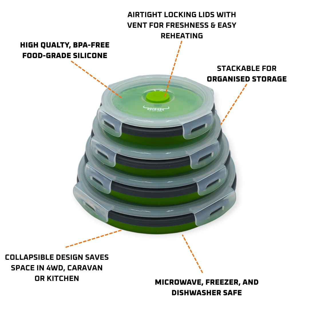 DUCK4X4 Round Collapsible Containers (4 Pack)