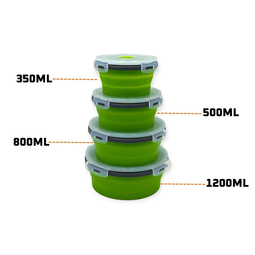DUCK4X4 Round Collapsible Containers (4 Pack)