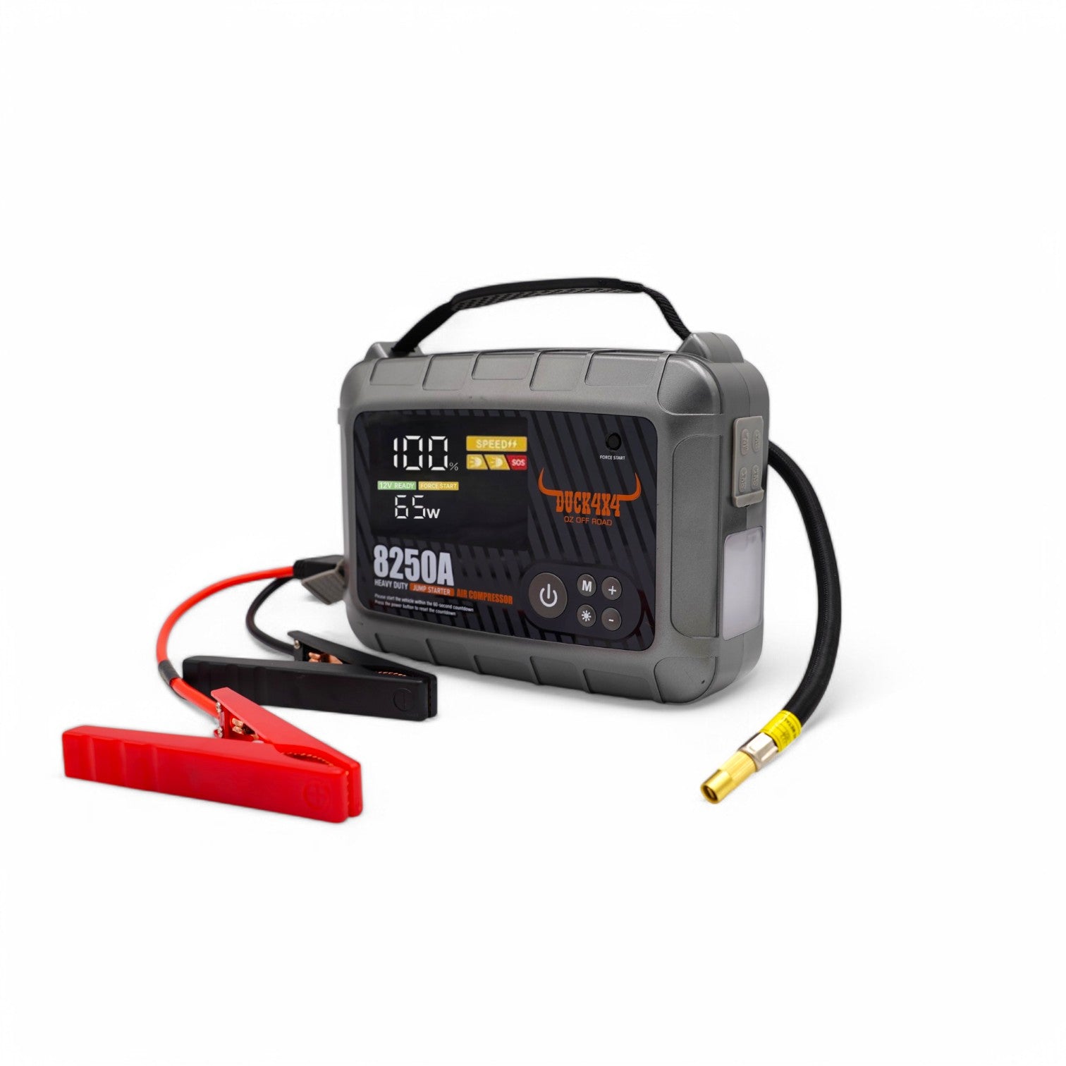 DUCK4X4 Jump starter with Air Compressor / Power Bank / Torch - 32000MAH