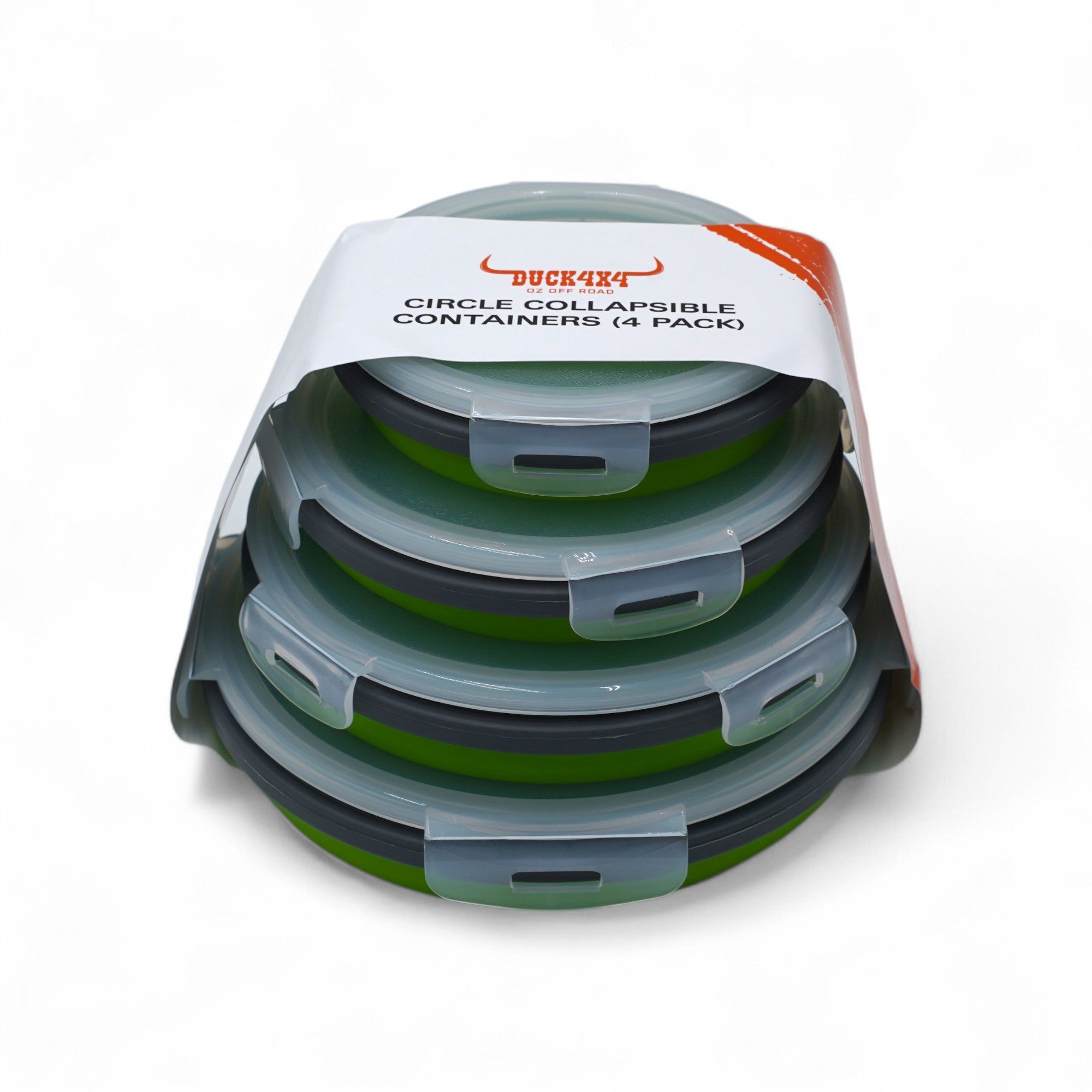 DUCK4X4 Round Collapsible Containers (4 Pack)