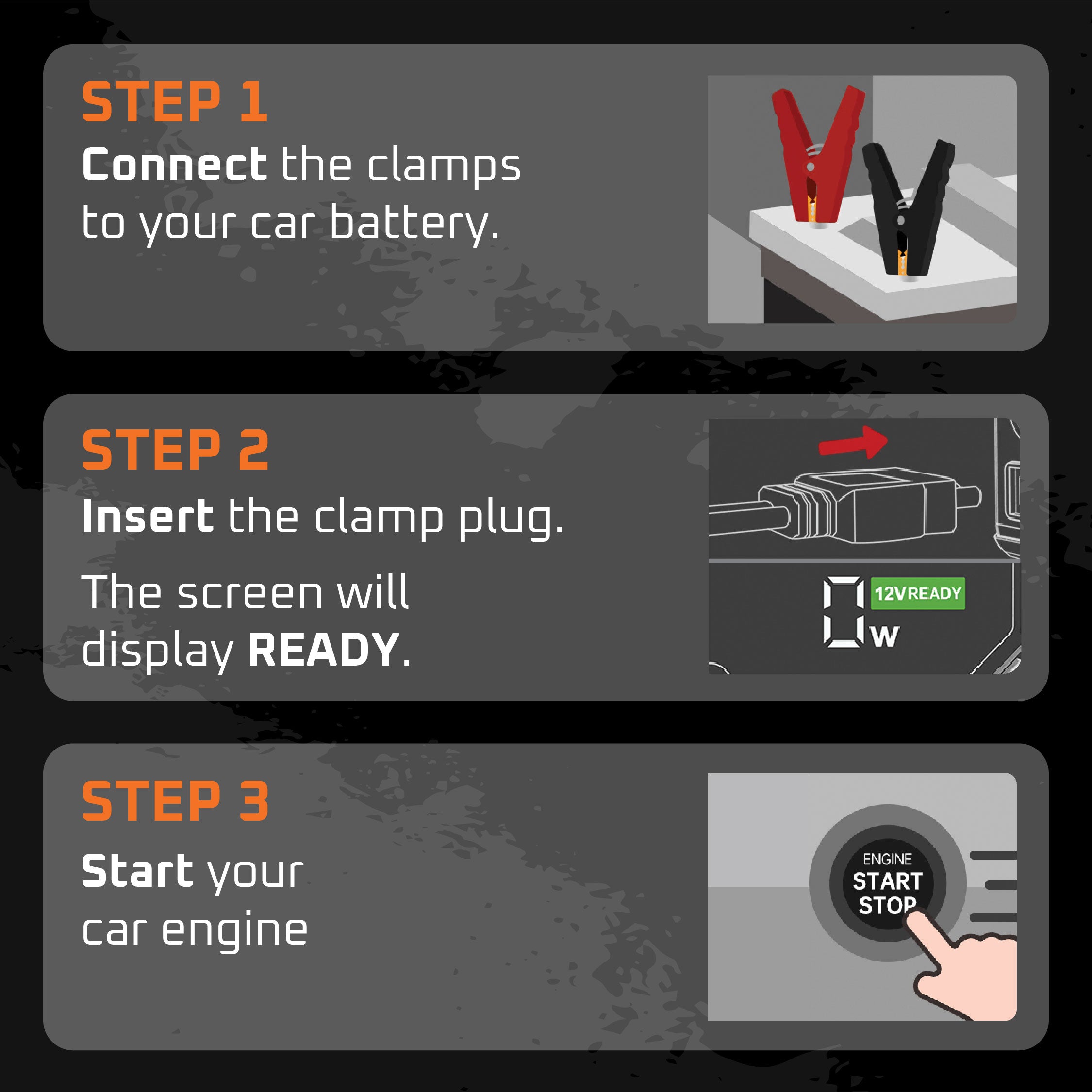 DUCK4X4 Jump starter with Air Compressor / Power Bank / Torch - 32000MAH