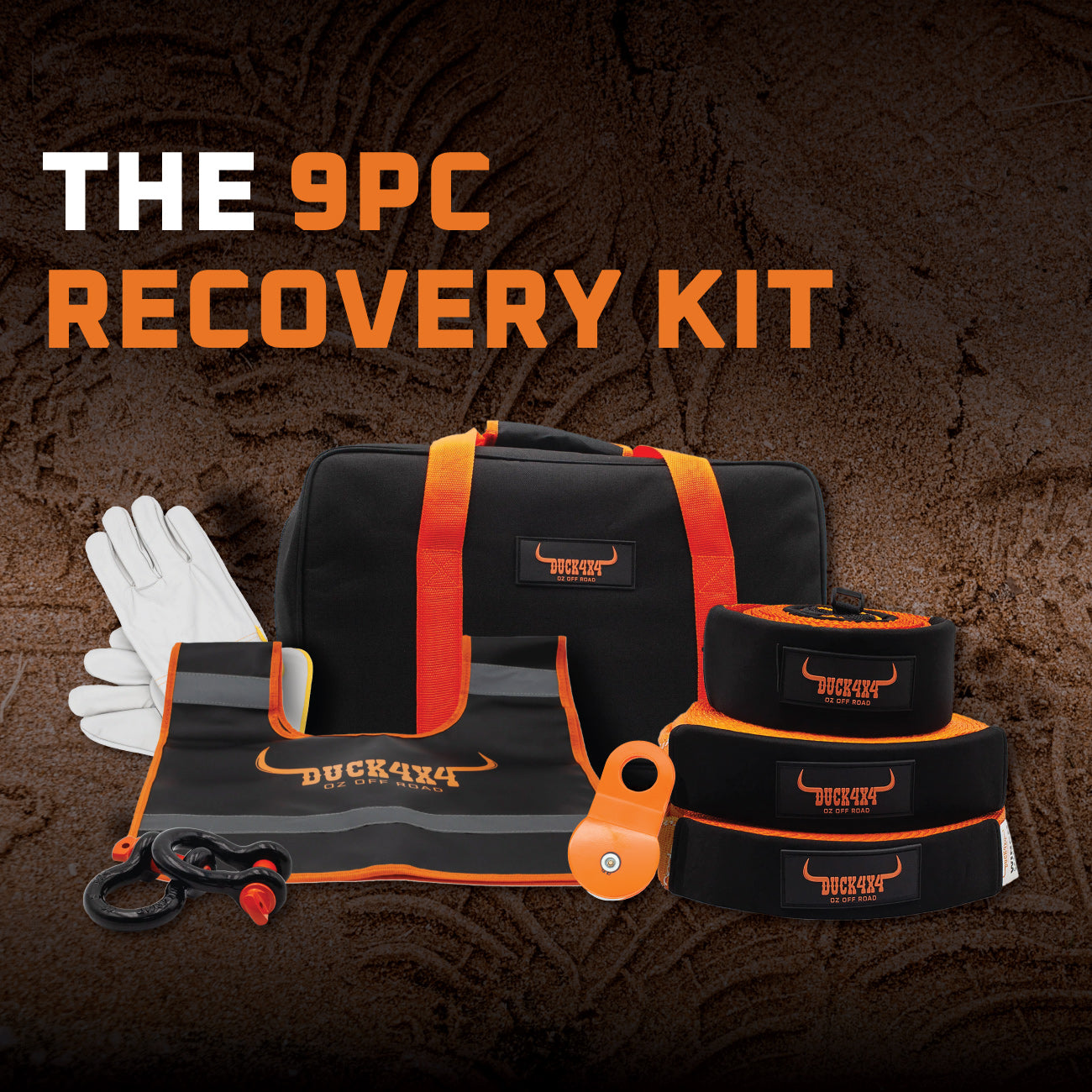 DUCK4X4 9pcs Extreme Recovery Kit