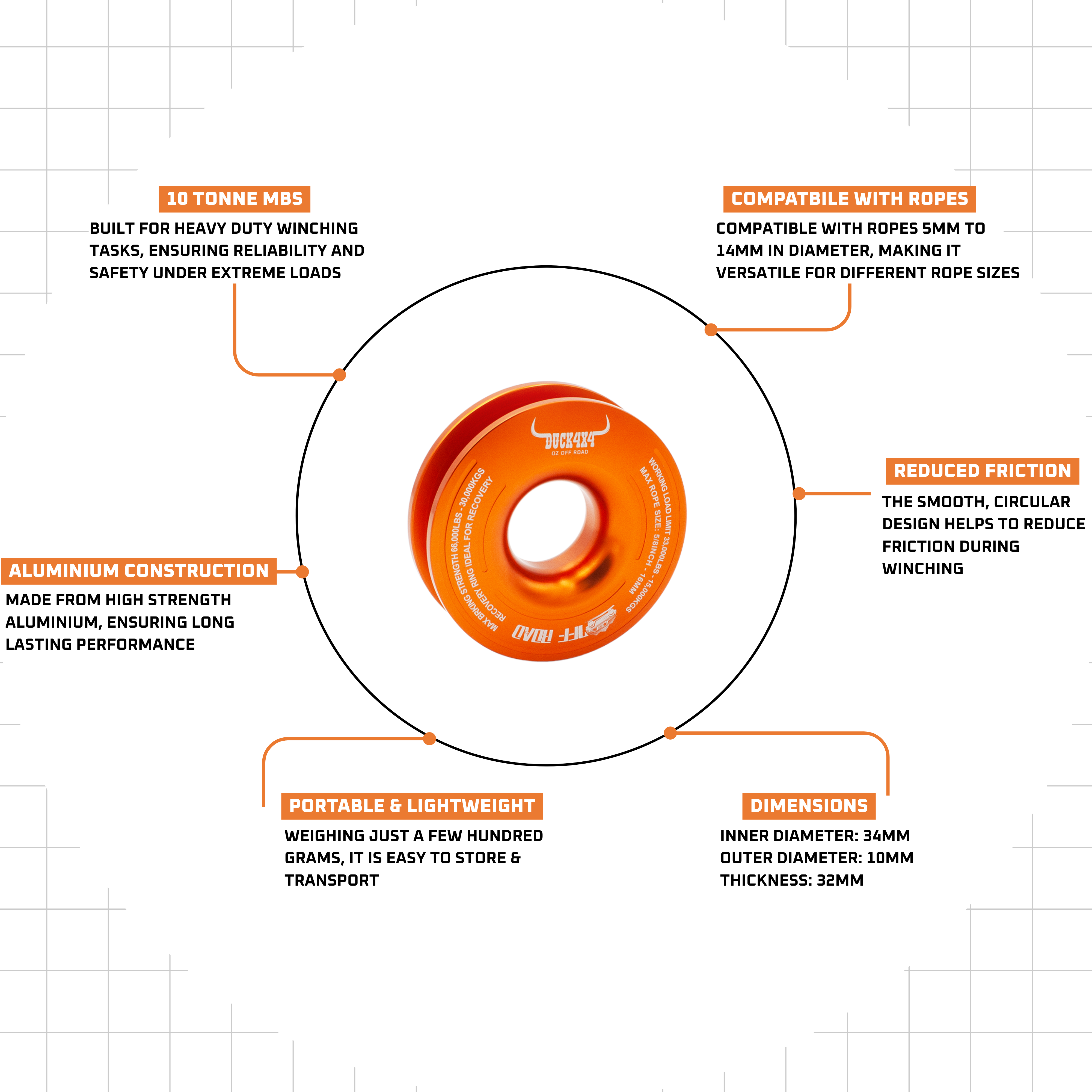 DUCK4X4 Recovery Ring