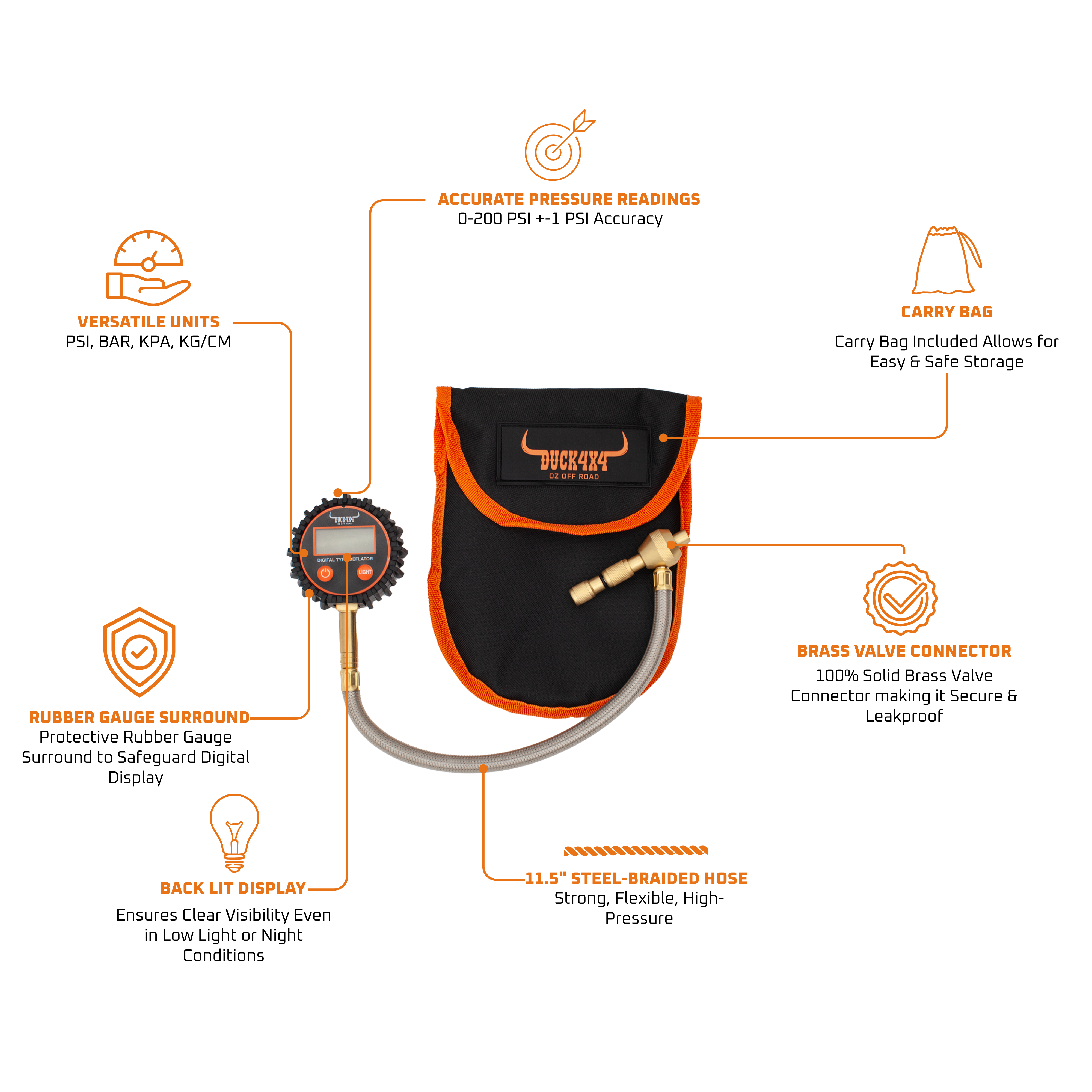 DUCK4X4 Digital Tyre Deflator