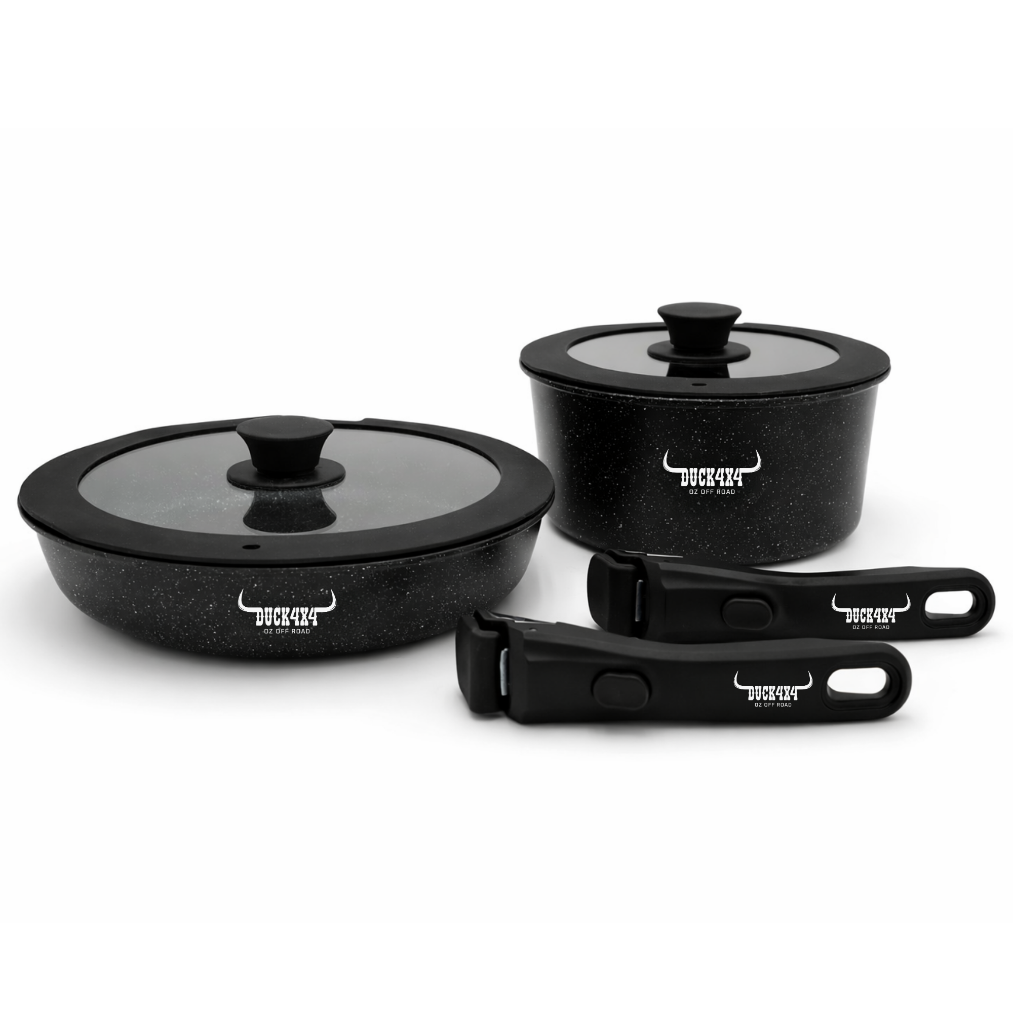 DUCK4X4 Fry Pan & Saucepan Set