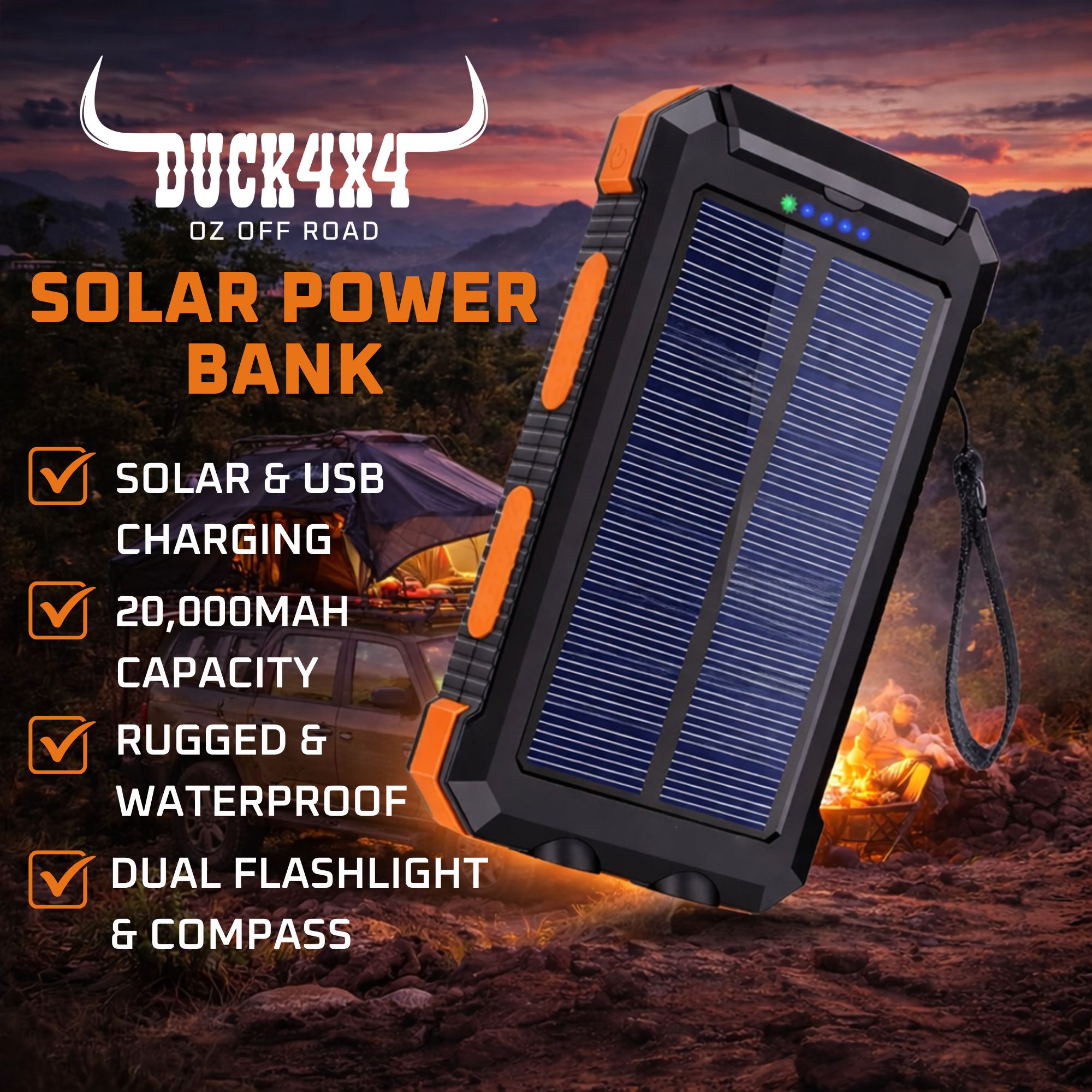 DUCK4X4 Solar Power Bank