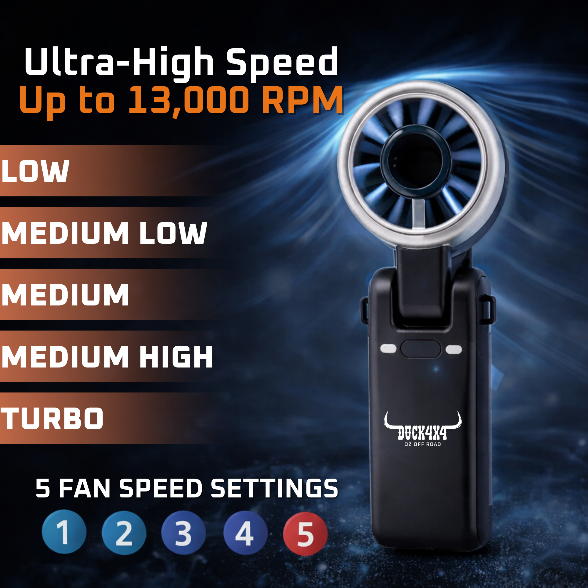 DUCK4X4 Handheld Cooling Fan