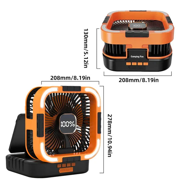 DUCK4X4 Deluxe Solar Fan & Light