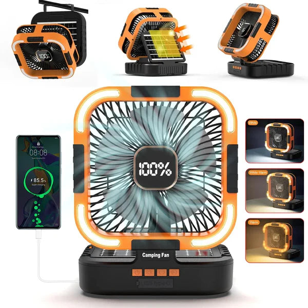 DUCK4X4 Deluxe Solar Fan & Light