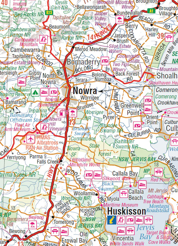 South East New South Wales Map