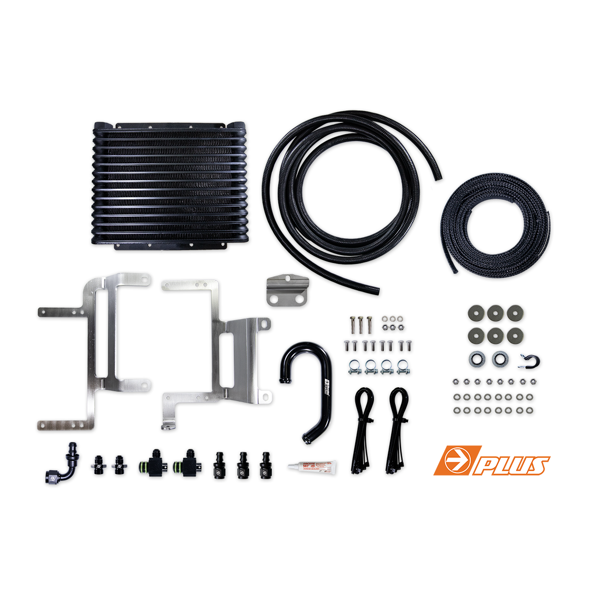 TransChill Transmission 32mm Cooler Kit for Ford Ranger/Everest NextGen, 06/2022-On, Arctic Black Edition, TCB671DPK