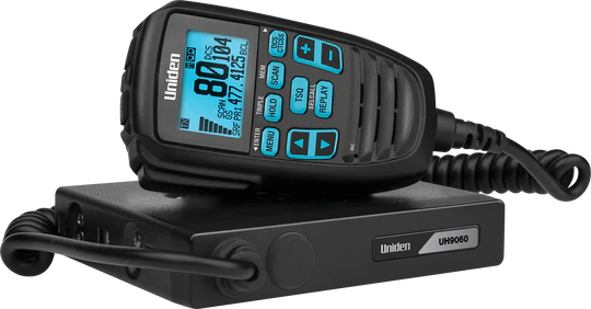 Mini Compact UHF CB Mobile with Remote Speaker with Large LCD with Smart Mic