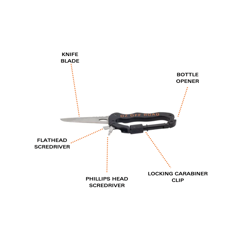 DUCK4X4 5 in 1 Carabiner Hook
