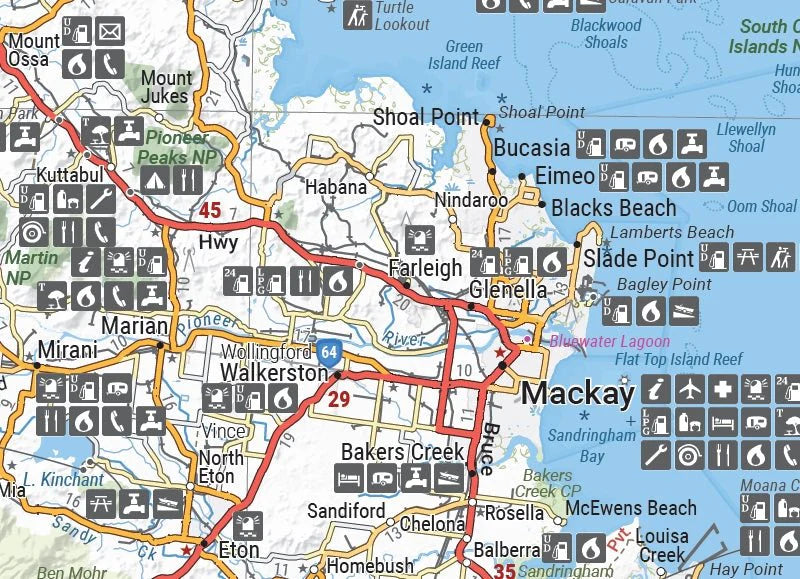 Central Coast Queensland Map