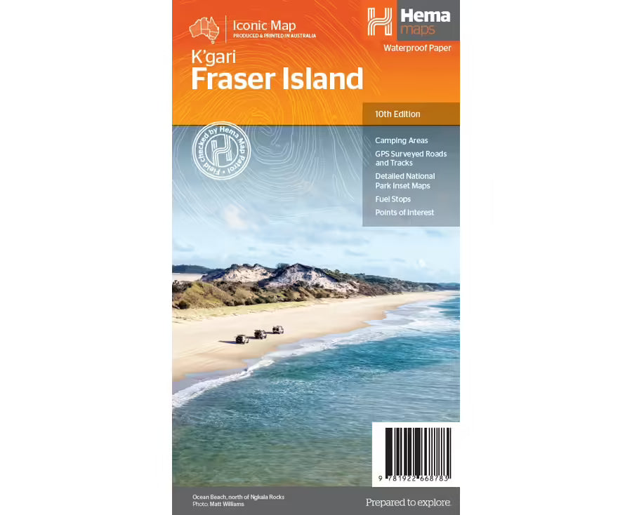 K'gari Fraser Island Map