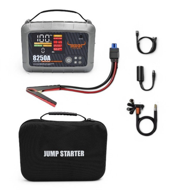 DUCK4X4 Jump starter with Air Compressor / Power Bank / Torch - 32000MAH