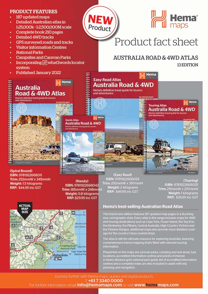 Australia Road And 4wd Atlas Spiral Bound 252 X 345mm