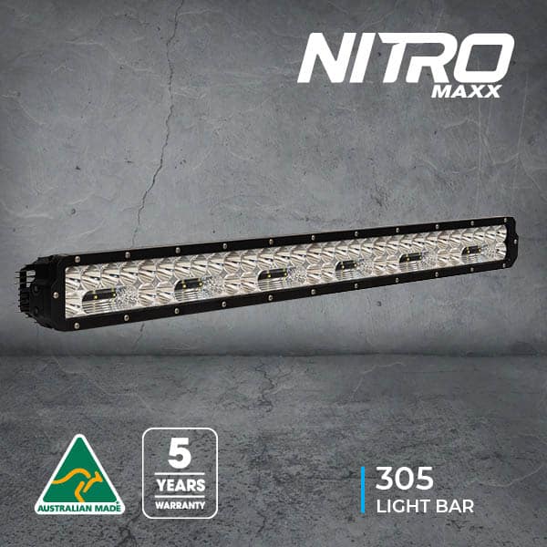 NITRO MAXX LED LIGHT BAR - HI/LO - BLACK RIM