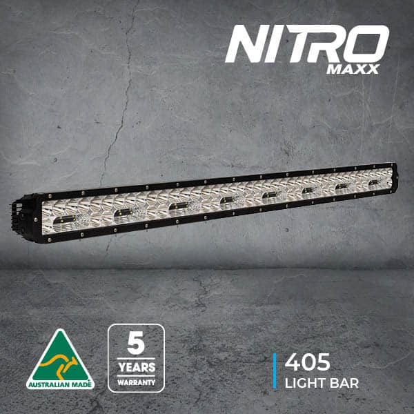 NITRO MAXX LED LIGHT BAR - HI/LO - BLACK RIM