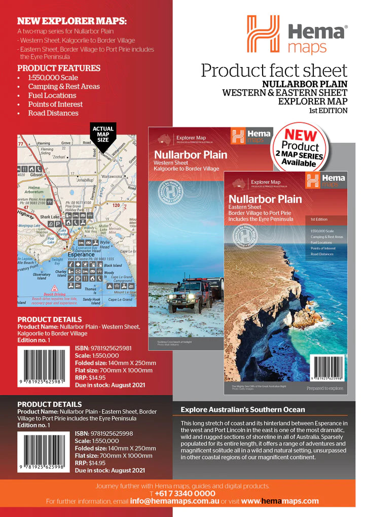 Nullarbor Plain - Eastern Map