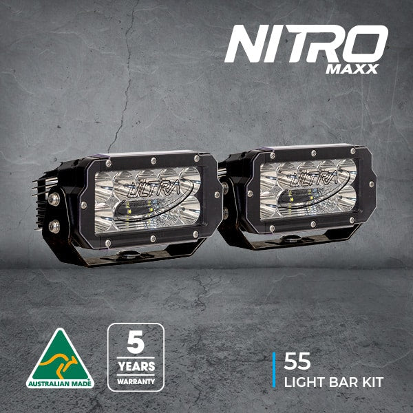 NITRO MAXX LED RECTANGULAR LIGHT BAR PAIRS