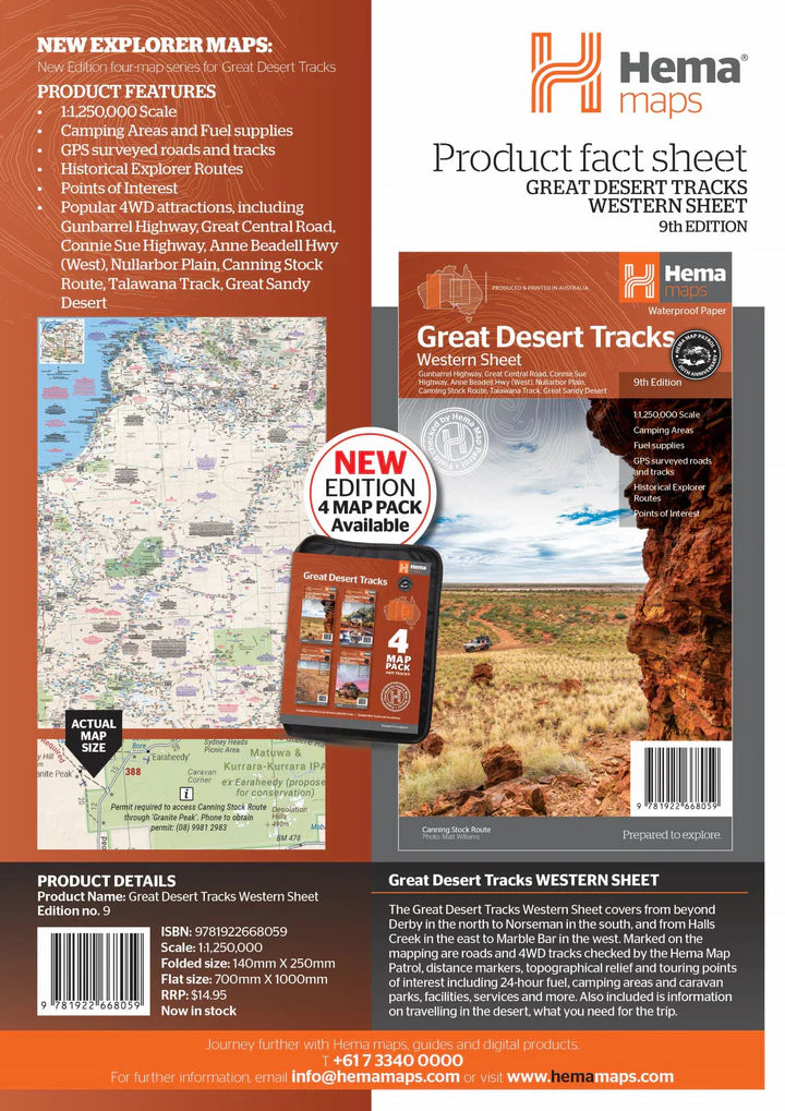 Hema Great Desert Tracks Western Sheet