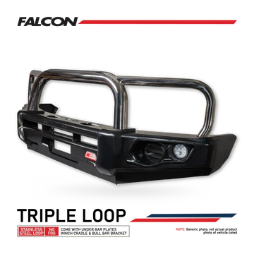 Mercedes X Class 19-on No-fog 707-01 Falcon 3 Loop Ss+ssl+up+bracket