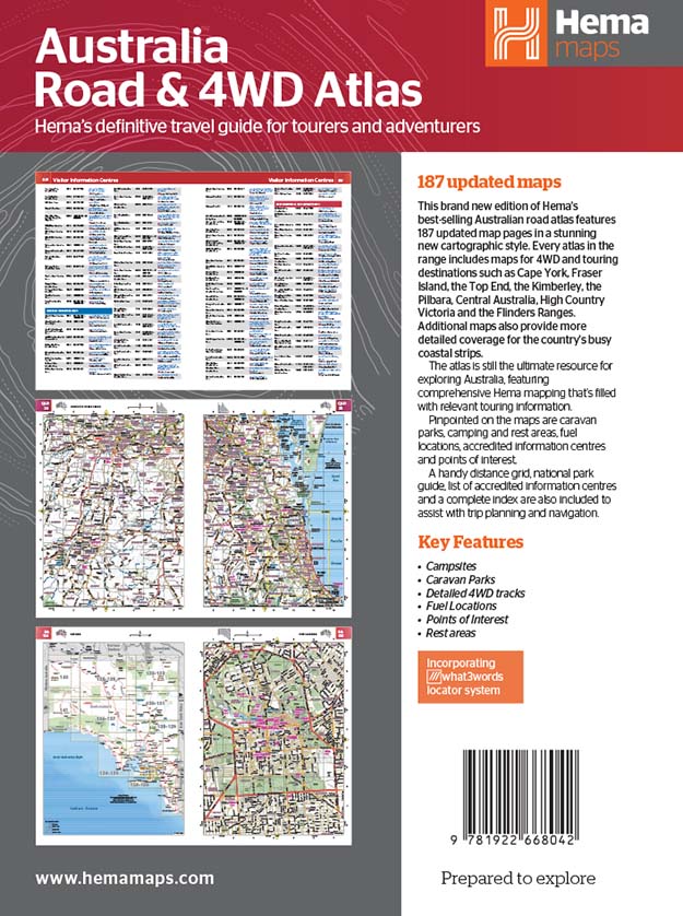 Australia Road And 4wd Handy Atlas 185 X 248mm