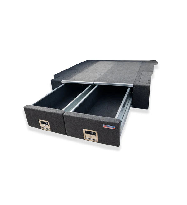 Next-Gen Ranger 2022-On - 4401 Galvanised Steel Carpet Dual Drawer System