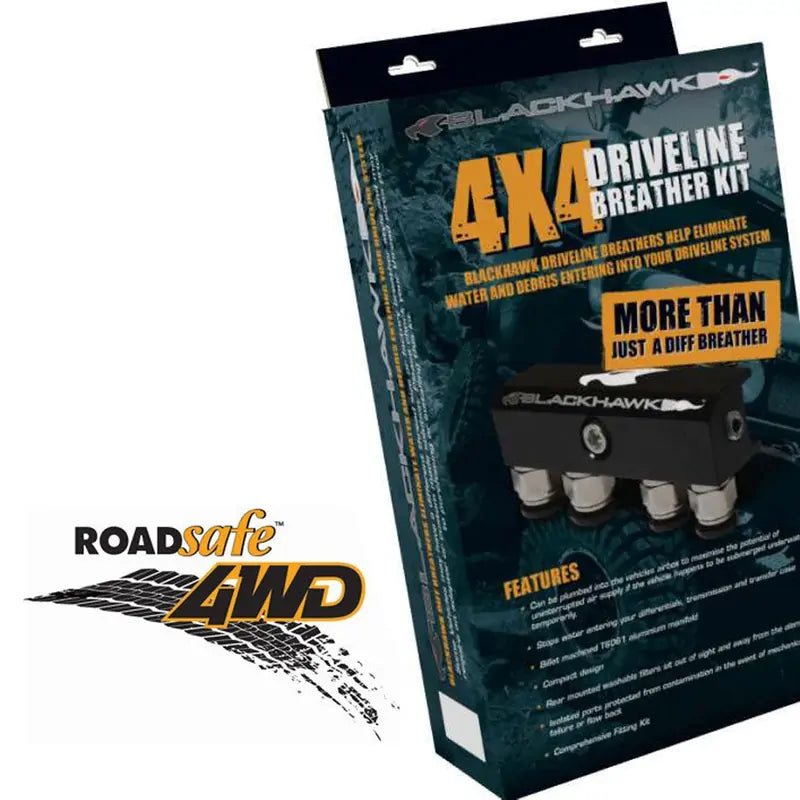 Roadsafe Diff Breather Kit 4 Port M8 suit Ford Ranger Courier Everest- Mazda BT50