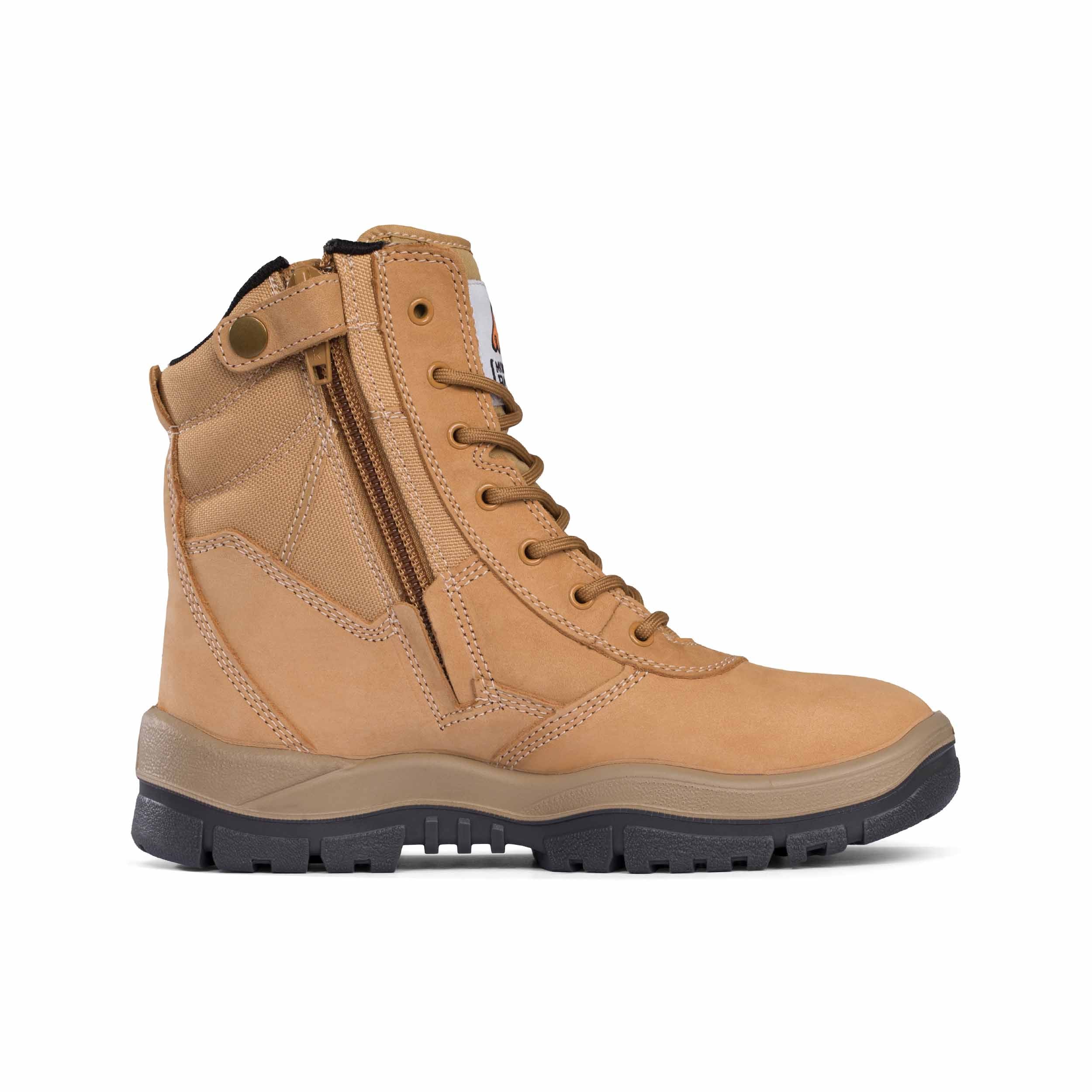 Wheat Non-Safety High Leg ZipSider Boot