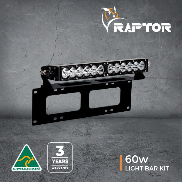 RAPTOR NUMBER PLATE LIGHT BAR KITS