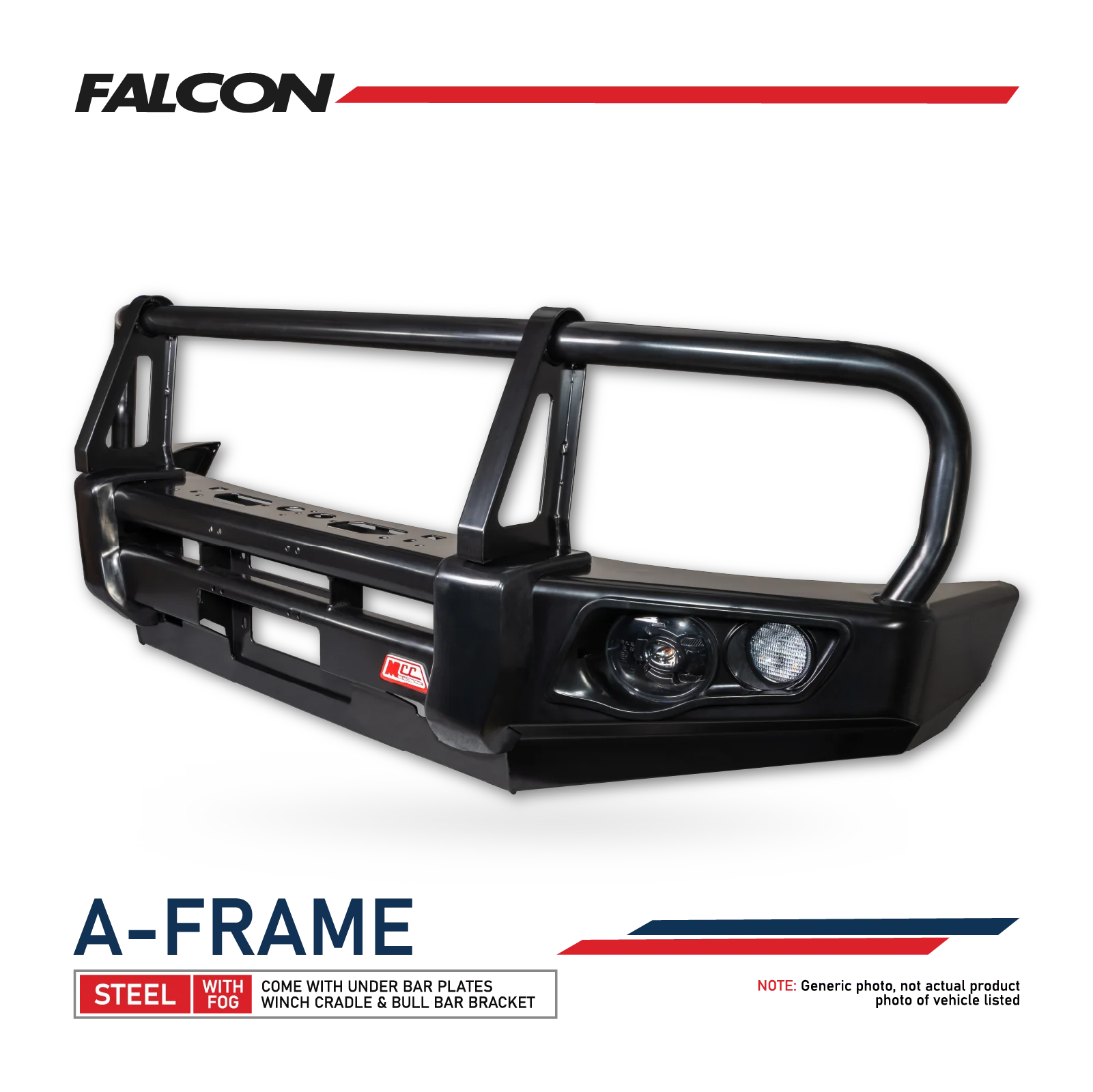 Mazda Bt50 21-on 707-02 Falcon A-frame+fog+up+bracket