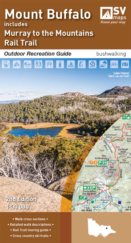 Mount Buffalo Map And Recreation Guide