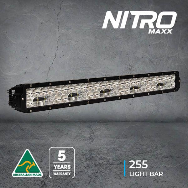 Nitro Maxx 30 Led Light Bar - Widr - 5700k - Black Rim